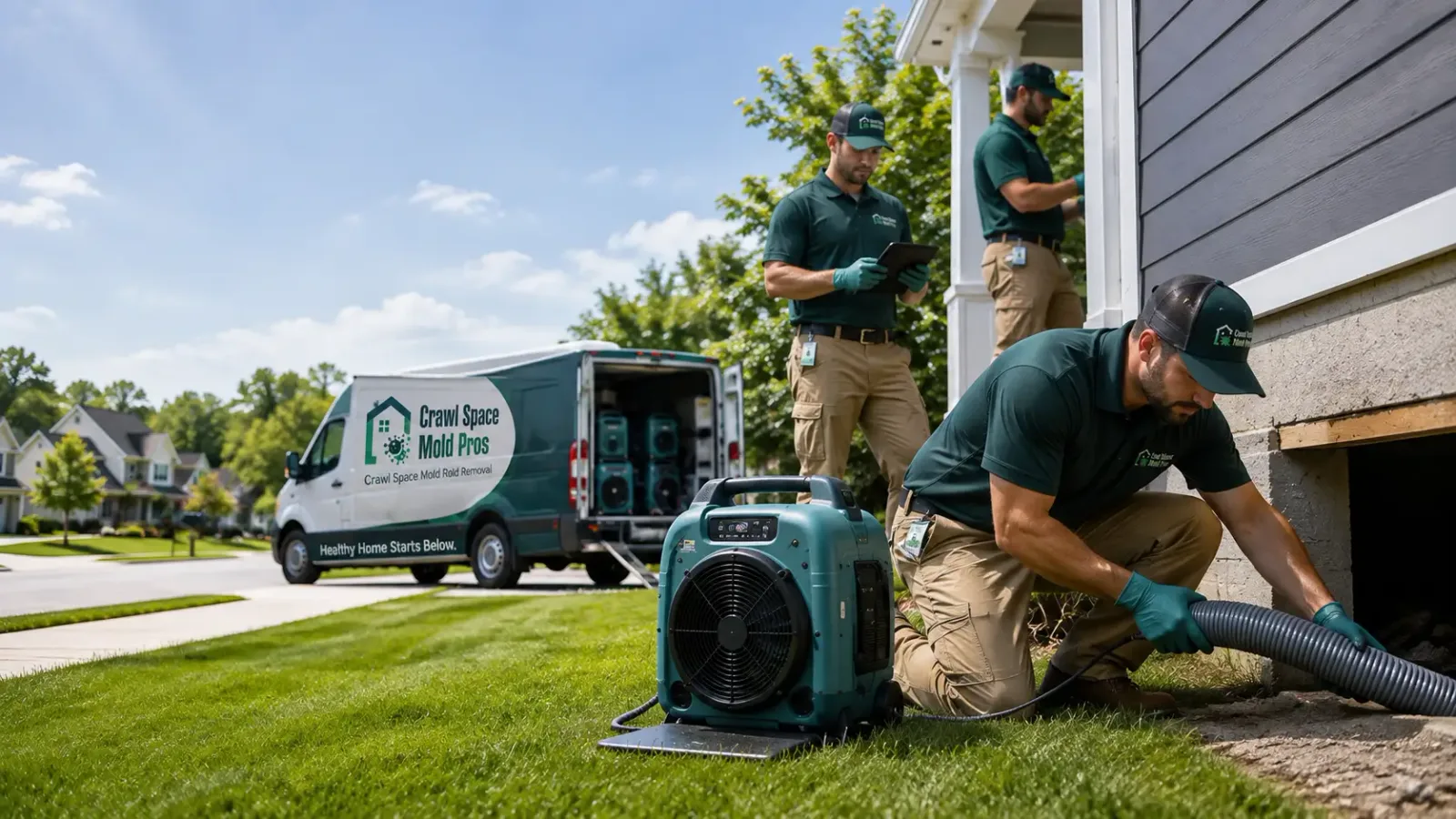 Crawl Space Mold Removal in New Franken, WI